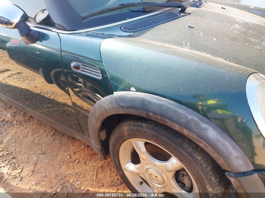 2005 Mini Cooper VIN: WMWRC33555TK60744 Lot: 39750723