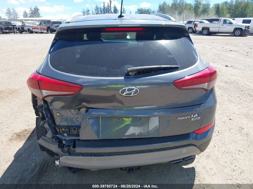 2017 Hyundai Tucson Sport VIN: KM8J3CA28HU455515 Lot: 39750724