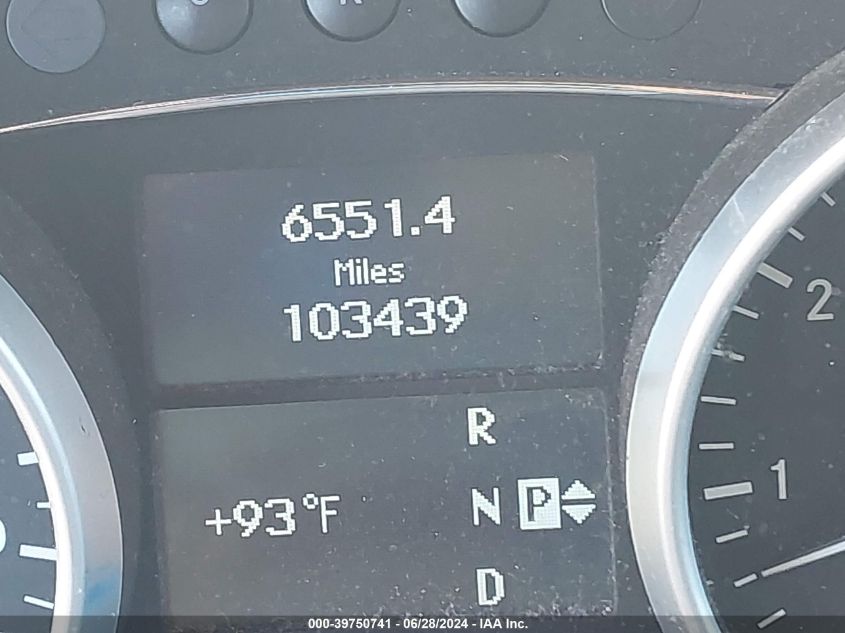 2011 Mercedes-Benz Ml 350 4Matic VIN: 4JGBB8GB4BA651844 Lot: 39750741