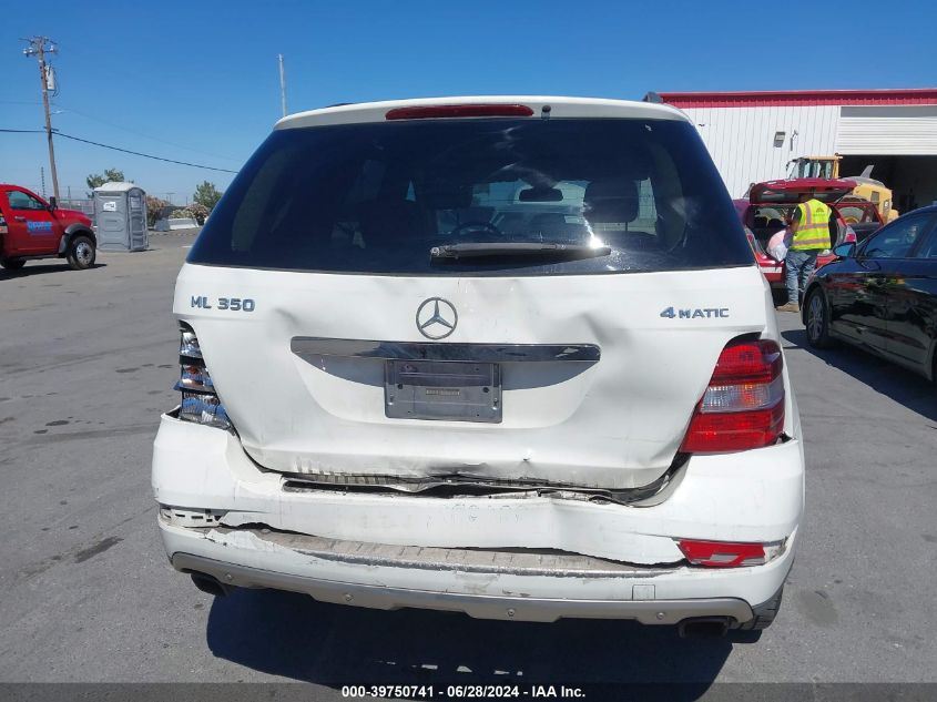 2011 Mercedes-Benz Ml 350 4Matic VIN: 4JGBB8GB4BA651844 Lot: 39750741
