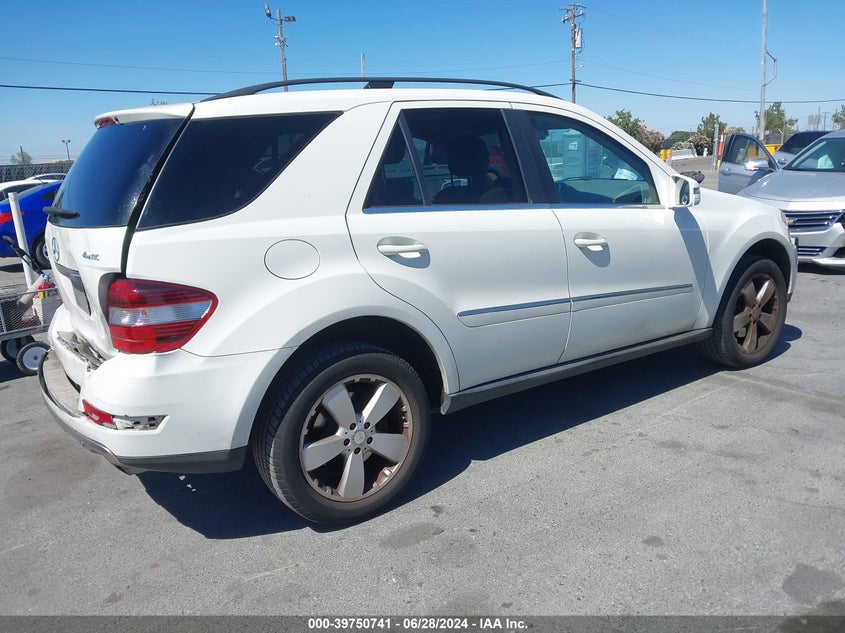 2011 Mercedes-Benz Ml 350 4Matic VIN: 4JGBB8GB4BA651844 Lot: 39750741