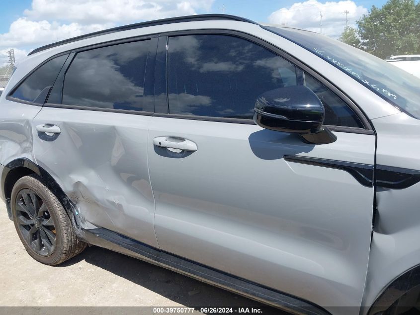 2022 Kia Sorento Sx VIN: 5XYRK4LF0NG127423 Lot: 39750777