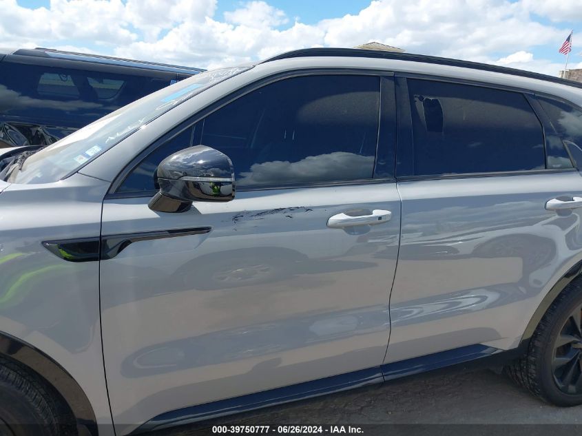 2022 Kia Sorento Sx VIN: 5XYRK4LF0NG127423 Lot: 39750777