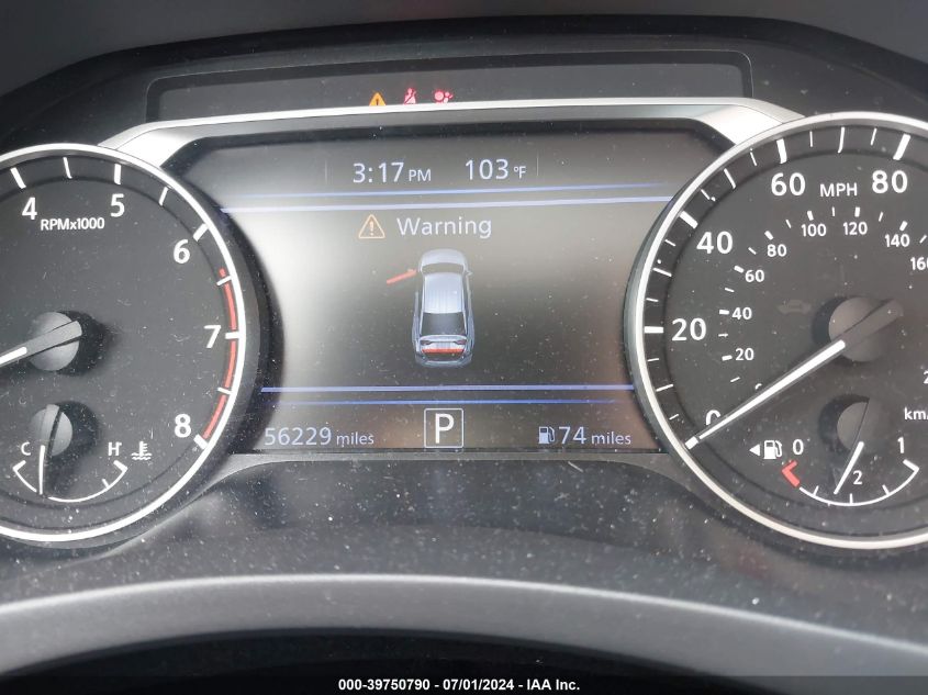 2022 Nissan Altima Sr Fwd VIN: 1N4BL4CV9NN319217 Lot: 39750790