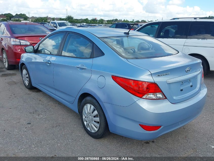 2013 Hyundai Accent Gls VIN: KMHCT4AE7DU452754 Lot: 39750832