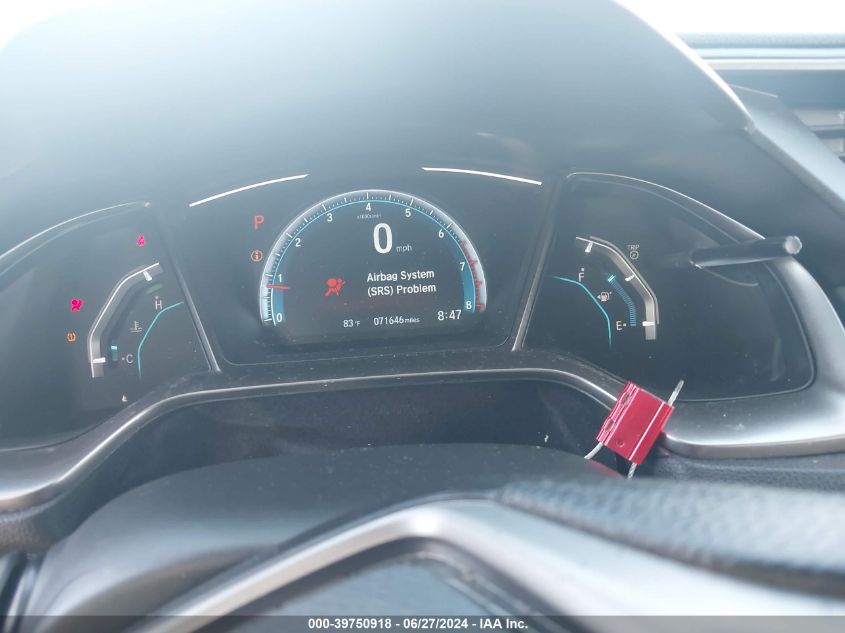 2019 Honda Civic Ex VIN: SHHFK7H63KU210116 Lot: 39750918