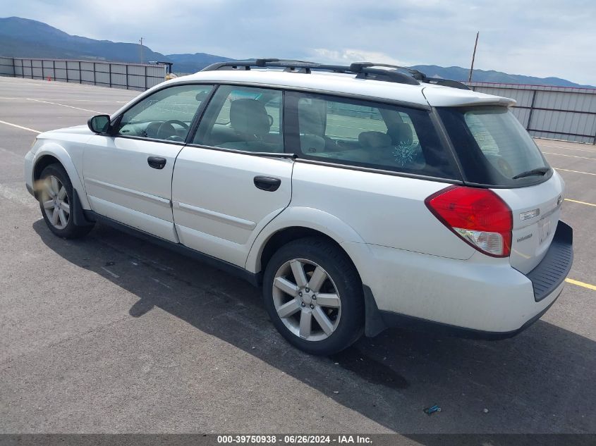 2008 Subaru Outback 2.5I/2.5I L.l. Bean Edition VIN: 4S4BP61C687319871 Lot: 39750938