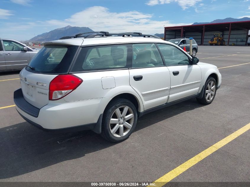 2008 Subaru Outback 2.5I/2.5I L.l. Bean Edition VIN: 4S4BP61C687319871 Lot: 39750938