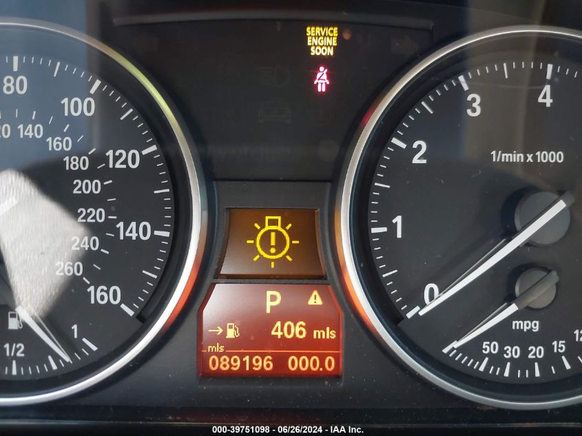 2010 BMW 328I VIN: WBAPH5C5XAA440148 Lot: 39751098