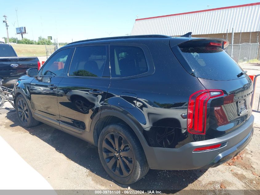 2022 Kia Telluride Ex VIN: 5XYP34HC9NG293300 Lot: 39751108