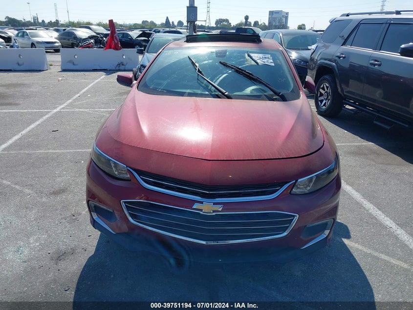 2018 Chevrolet Malibu Lt VIN: 1G1ZD5ST4JF117281 Lot: 39751194