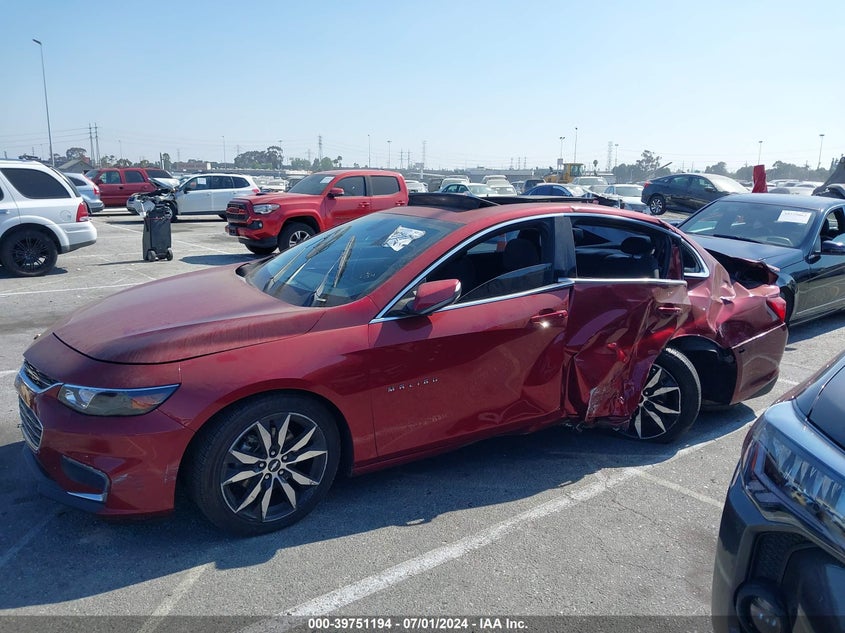 2018 Chevrolet Malibu Lt VIN: 1G1ZD5ST4JF117281 Lot: 39751194