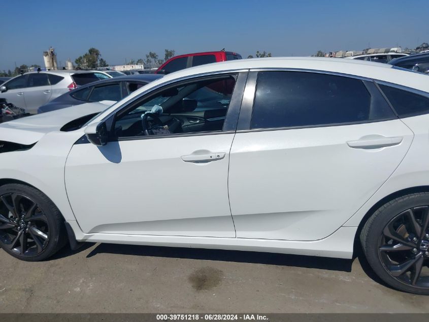 2019 Honda Civic Sport VIN: 19XFC2F86KE212969 Lot: 39751218