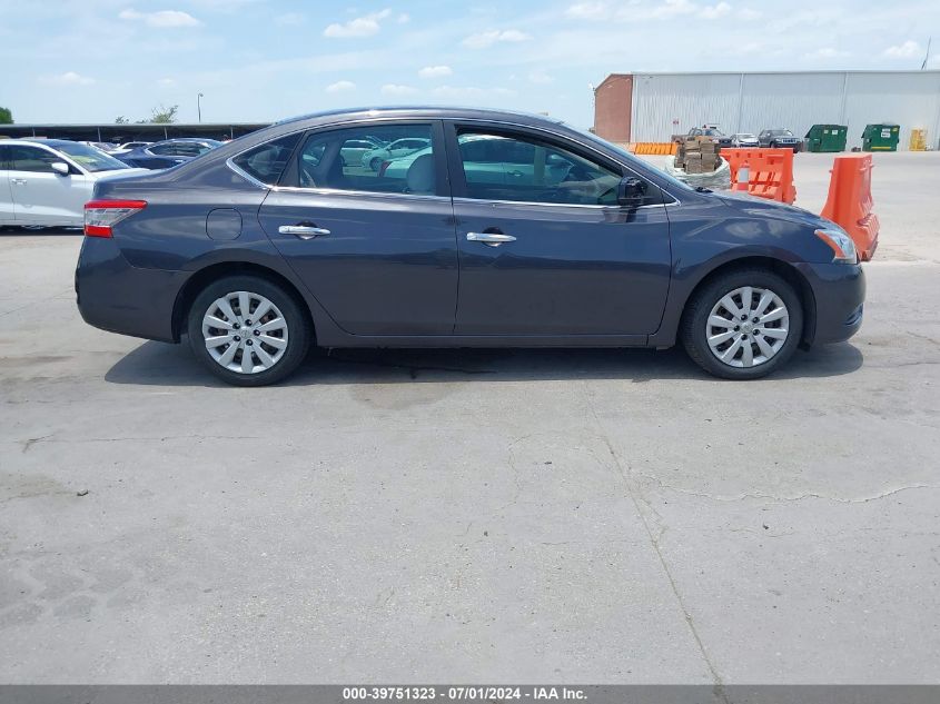 2014 Nissan Sentra S VIN: 3N1AB7AP1EL641089 Lot: 39751323