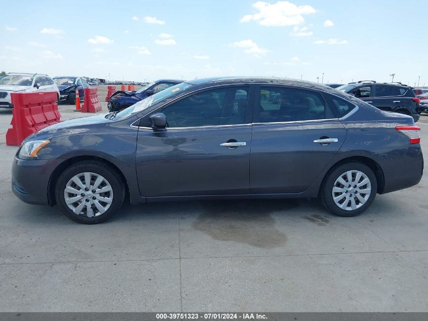 2014 Nissan Sentra S VIN: 3N1AB7AP1EL641089 Lot: 39751323