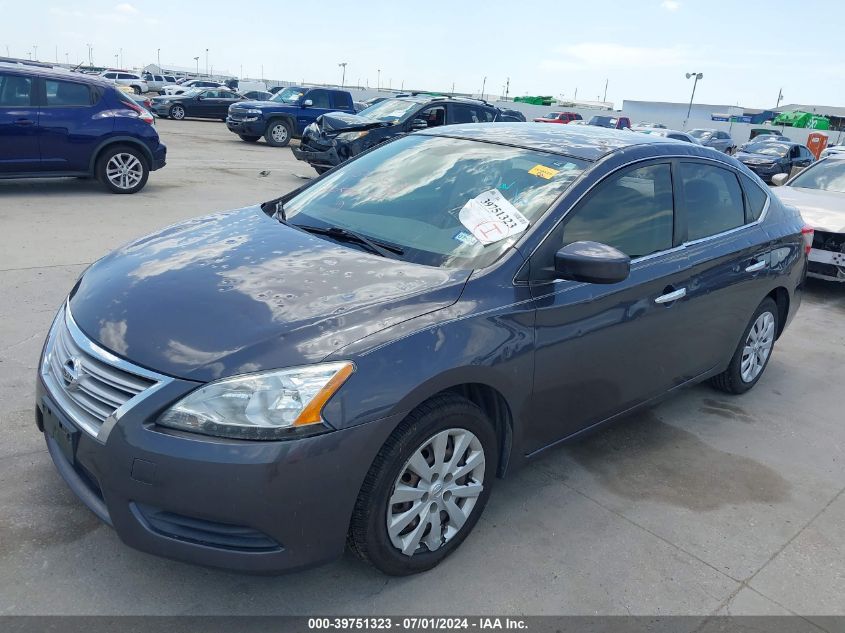 2014 Nissan Sentra S VIN: 3N1AB7AP1EL641089 Lot: 39751323