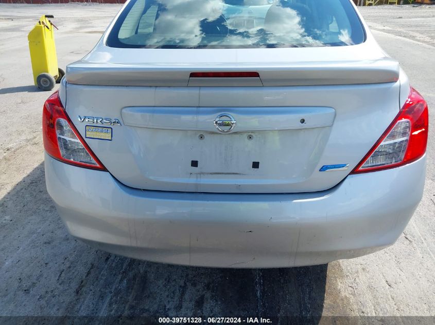 2013 Nissan Versa 1.6 S+ VIN: 3N1CN7AP4DL891215 Lot: 39751328