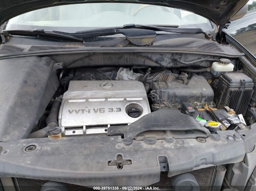 2004 Lexus Rx 330 VIN: JTJHA31U140055272 Lot: 39751335