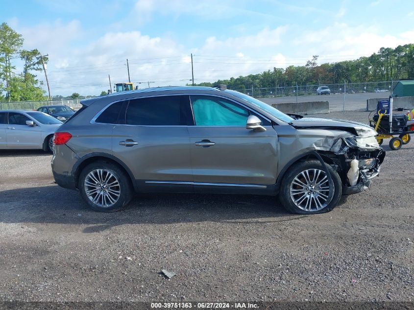 2017 Lincoln Mkx Reserve VIN: 2LMPJ6LR6HBL37243 Lot: 39751363