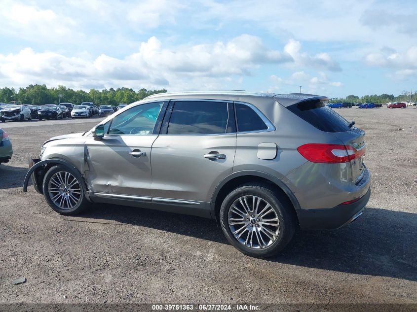 2017 Lincoln Mkx Reserve VIN: 2LMPJ6LR6HBL37243 Lot: 39751363