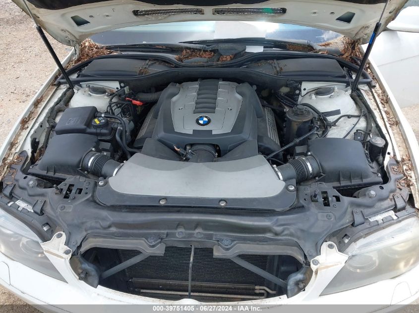 2008 BMW 750Li VIN: WBAHN83598DT87627 Lot: 39751405