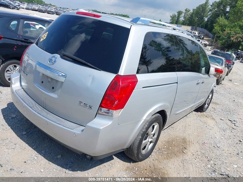 2007 Nissan Quest 3.5 S VIN: 5N1BV28UX7N121415 Lot: 39751471