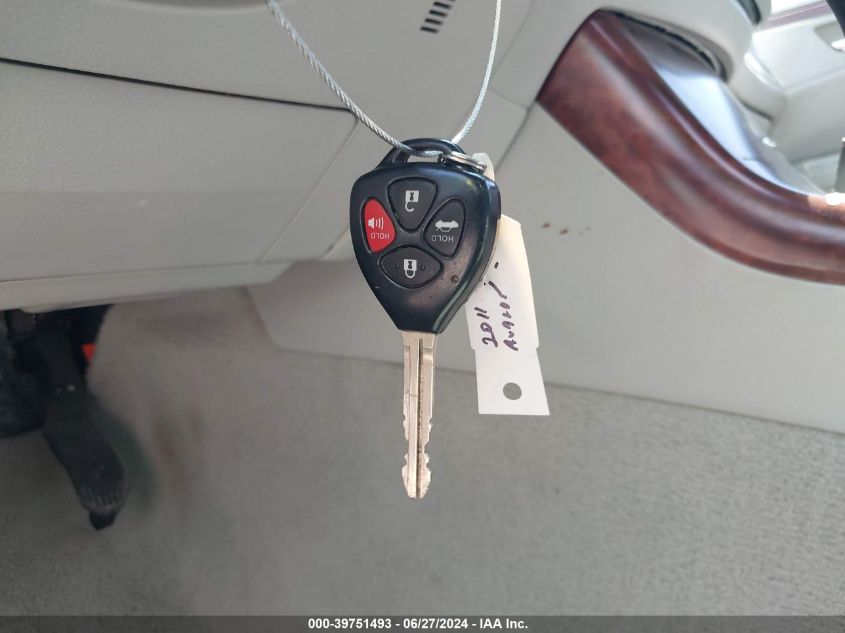 2011 Toyota Avalon VIN: 4T1BK3DB1BU387827 Lot: 39751493