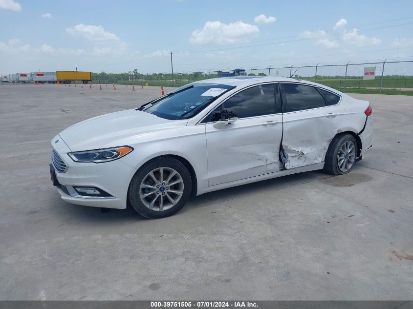 2017 Ford Fusion Se VIN: 3FA6P0HD7HR140626 Lot: 39751505