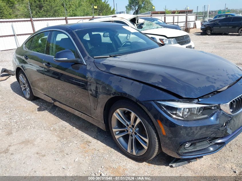 2019 BMW 430I Gran Coupe xDrive VIN: WBA4J3C58KBL09534 Lot: 39751548