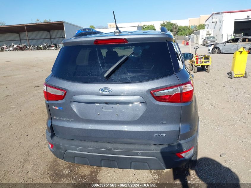2018 Ford Ecosport Se VIN: MAJ6P1UL4JC234986 Lot: 39751563