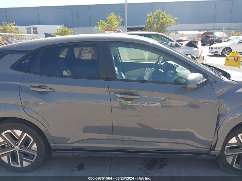 2022 Hyundai Kona Electric Sel VIN: KM8K33AG8NU138216 Lot: 39751564