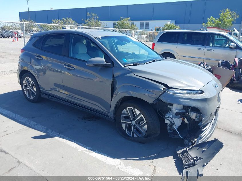 2022 Hyundai Kona Electric Sel VIN: KM8K33AG8NU138216 Lot: 39751564