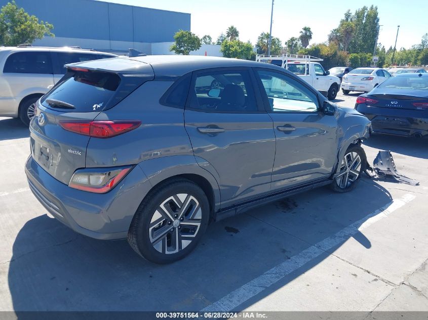 2022 Hyundai Kona Electric Sel VIN: KM8K33AG8NU138216 Lot: 39751564