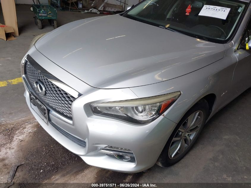 2014 Infiniti Q50 Hybrid Premium VIN: JN1AV7AR2EM702738 Lot: 39751571