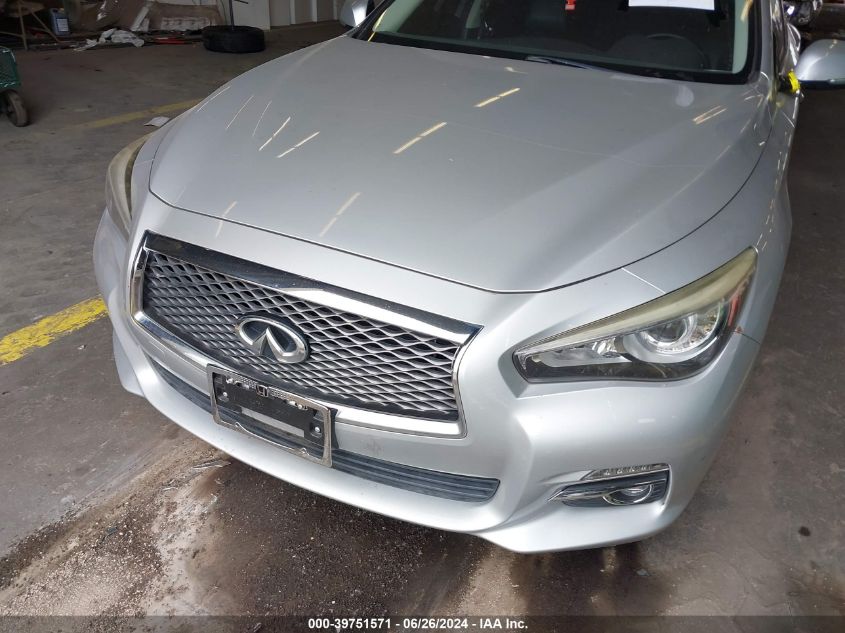 2014 Infiniti Q50 Hybrid Premium VIN: JN1AV7AR2EM702738 Lot: 39751571