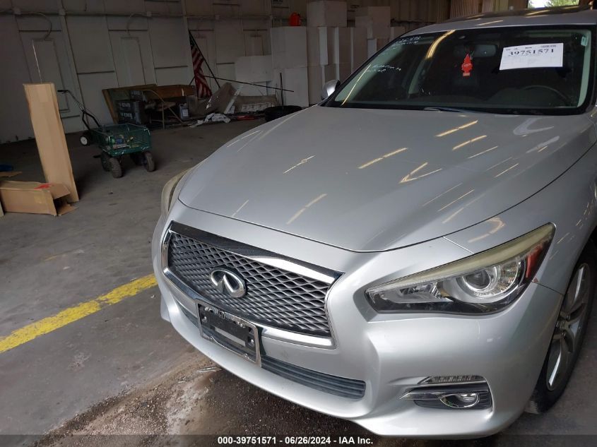 2014 Infiniti Q50 Hybrid Premium VIN: JN1AV7AR2EM702738 Lot: 39751571