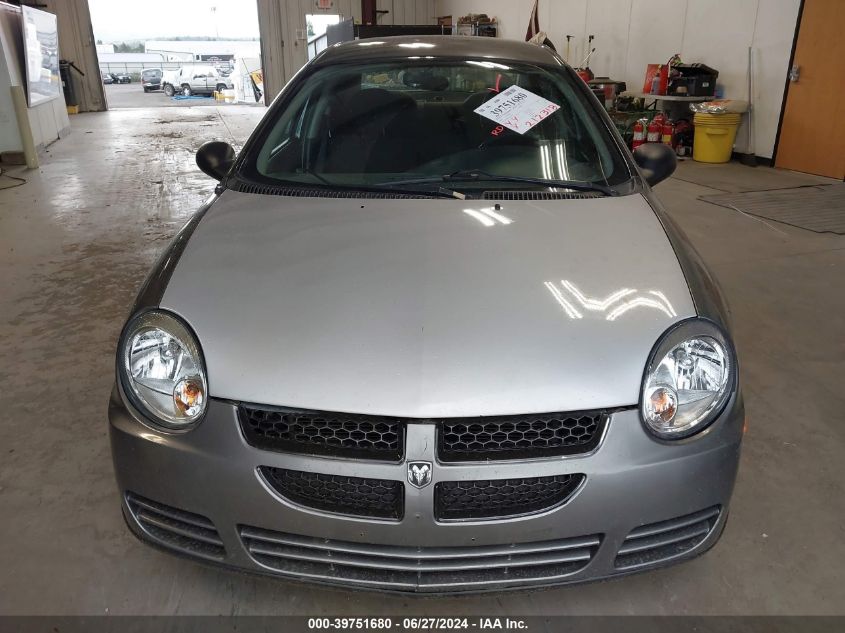 2005 Dodge Neon Sxt VIN: 1B3ES56C55D220198 Lot: 39751680