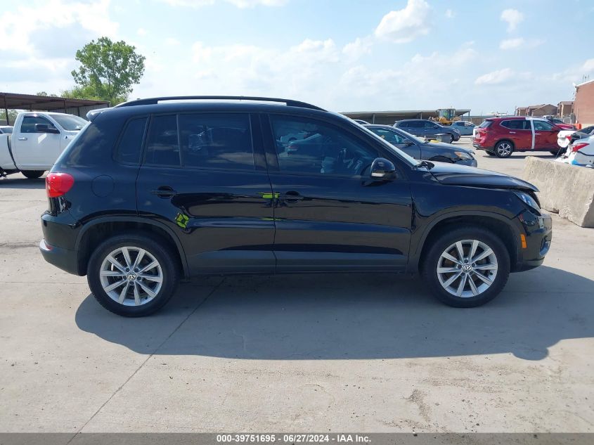 2017 Volkswagen Tiguan 2.0T/2.0T S VIN: WVGAV7AX6HK045787 Lot: 39751695