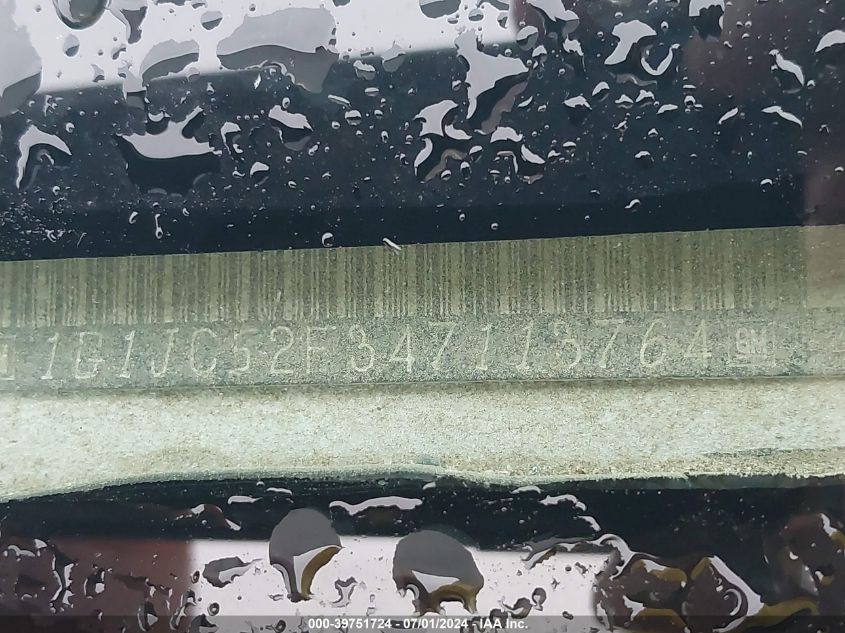 2004 Chevrolet Cavalier VIN: 1G1JC52F347113764 Lot: 39751724