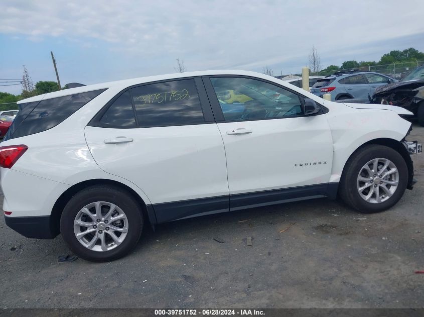 2021 Chevrolet Equinox Fwd Ls VIN: 3GNAXHEV7MS161602 Lot: 39751752