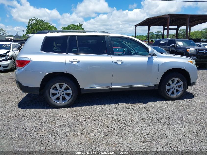 5TDZK3EHXDS089788 2013 Toyota Highlander Base Plus V6/Base V6/Se V6