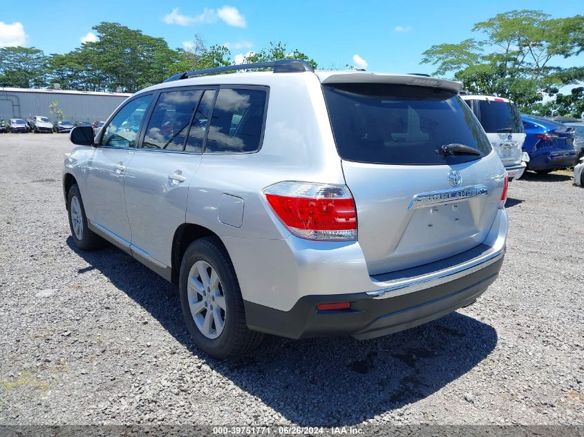 5TDZK3EHXDS089788 2013 Toyota Highlander Base Plus V6/Base V6/Se V6