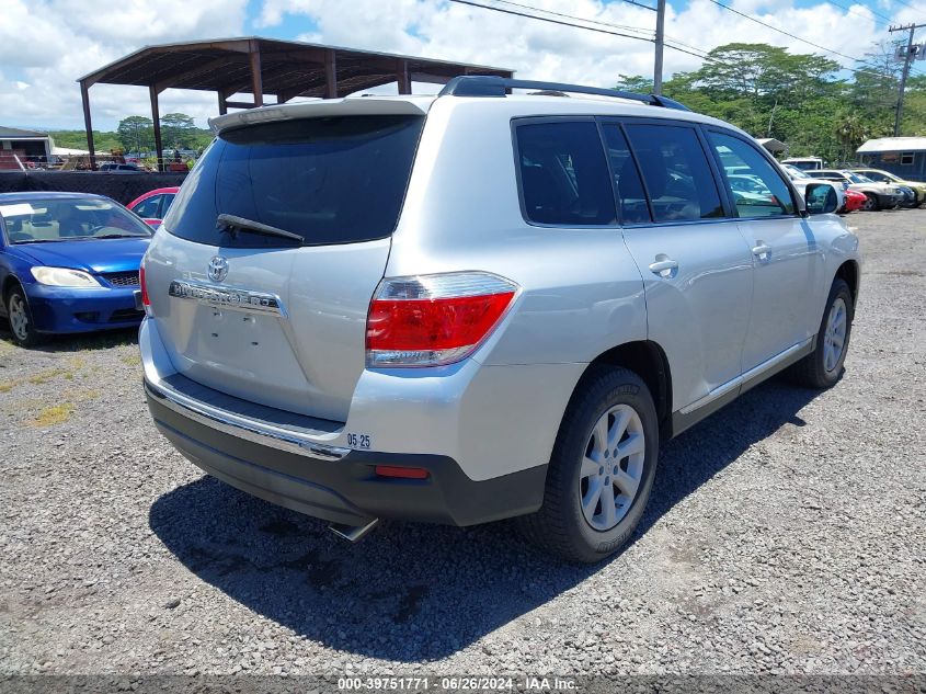 5TDZK3EHXDS089788 2013 Toyota Highlander Base Plus V6/Base V6/Se V6