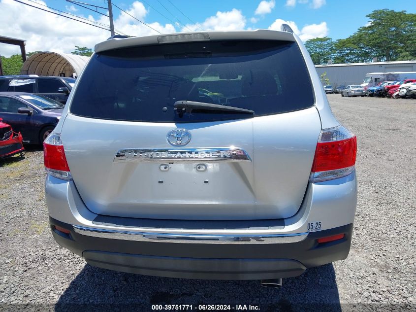 5TDZK3EHXDS089788 2013 Toyota Highlander Base Plus V6/Base V6/Se V6