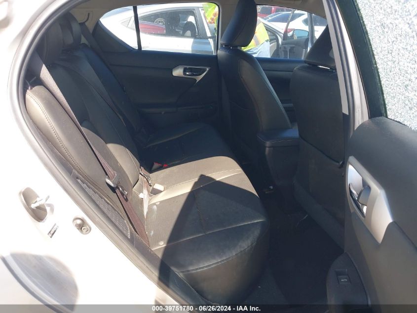 2012 Lexus Ct 200H Premium VIN: JTHKD5BH2C2099683 Lot: 39751780