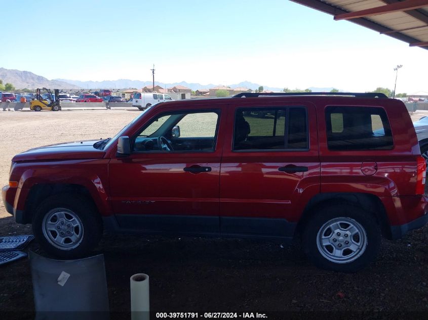 1C4NJPBB5CD687631 2012 Jeep Patriot Sport