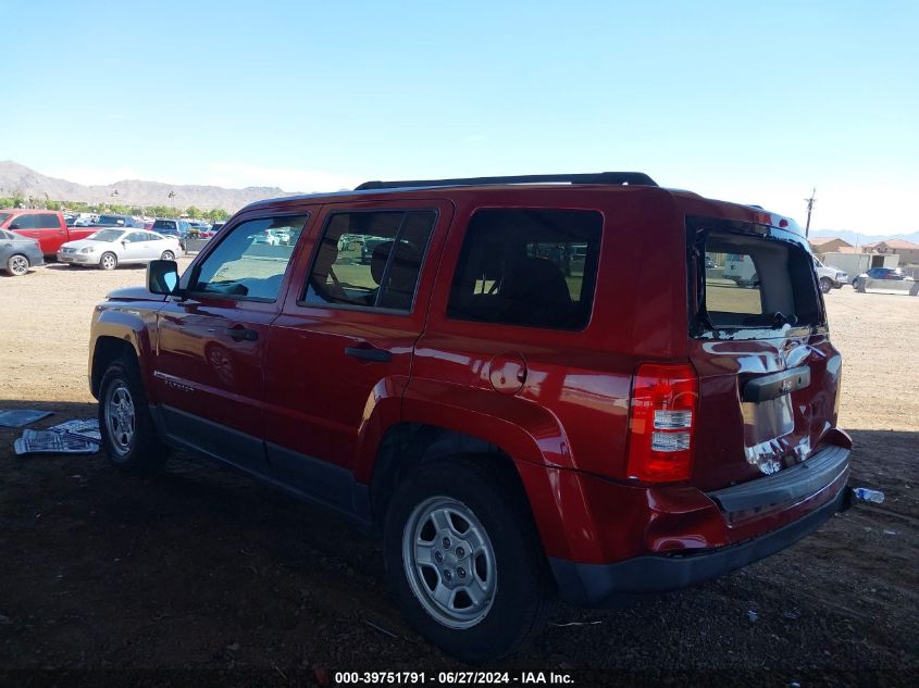 1C4NJPBB5CD687631 2012 Jeep Patriot Sport