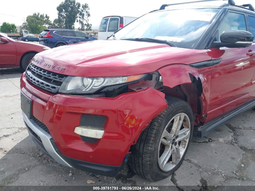 2012 Land Rover Range Rover Evoque VIN: SALVT2BGXCH696755 Lot: 39751793