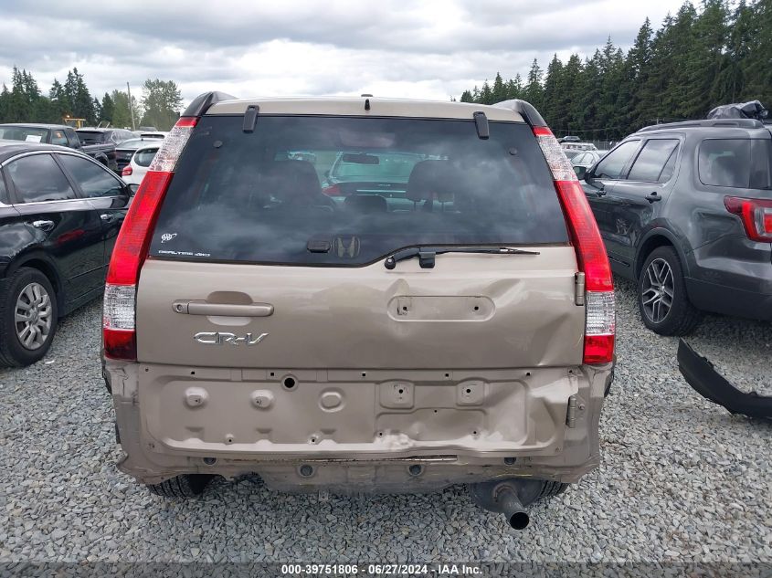 2005 Honda Cr-V Se VIN: JHLRD789X5C021003 Lot: 39751806