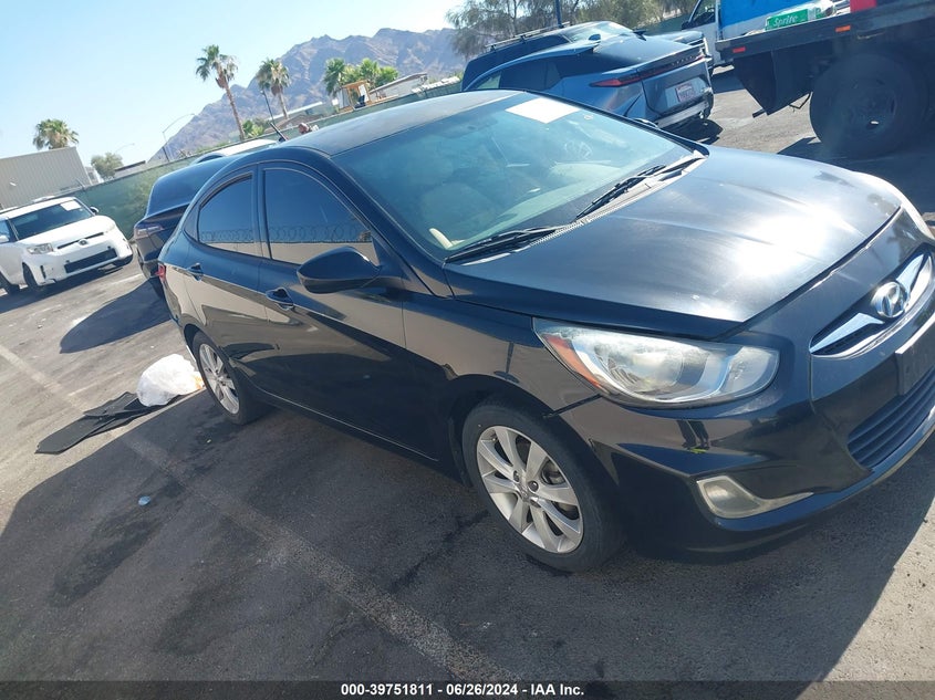 2012 Hyundai Accent Gls VIN: KMHCU4AE0CU042020 Lot: 39751811